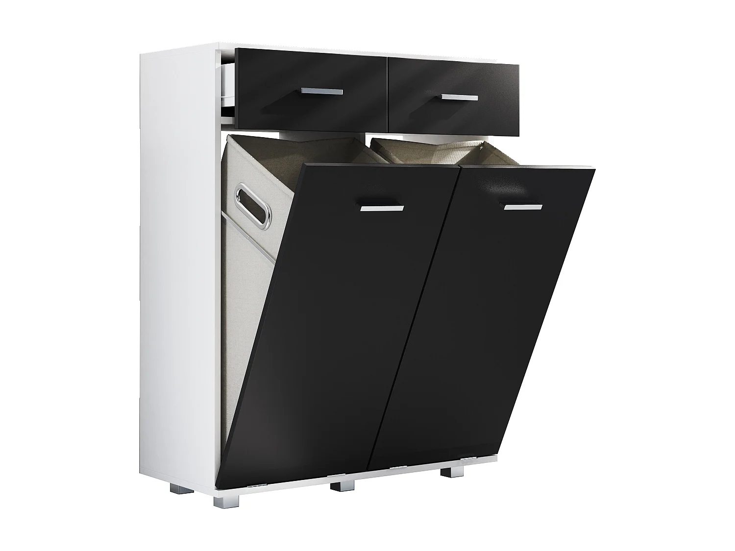 Muebles de baño gabinete alto Zalo Blanco AL. 97 x AN. 79 x P. 35 cm