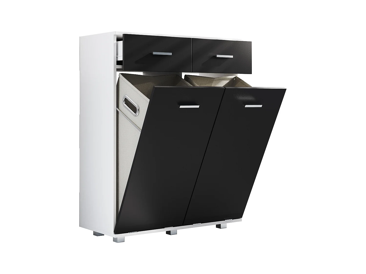 Muebles de baño gabinete alto Zalo Blanco AL. 97 x AN. 79 x P. 35 cm