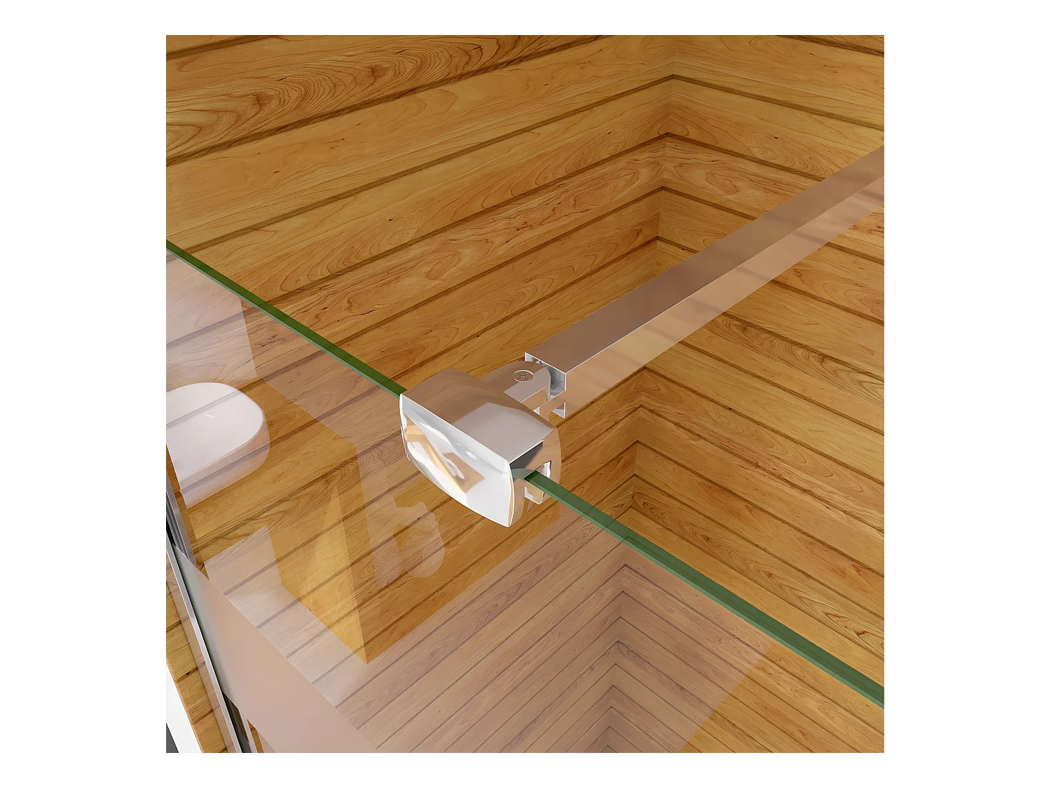 Box Doccia Walk In 70x190cm Parete Fissa in Vetro Temperato 6 mm Anticalcare Multi Fasce Satinate Opache con Barra Stabilizzatrice 90cm Cromo Lucido
