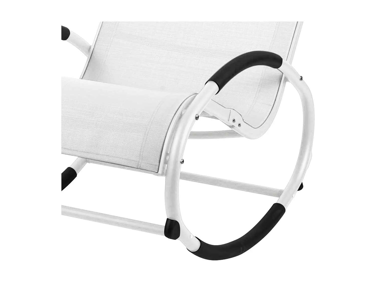 Fauteuil à bascule d'extérieur avec appui-tête