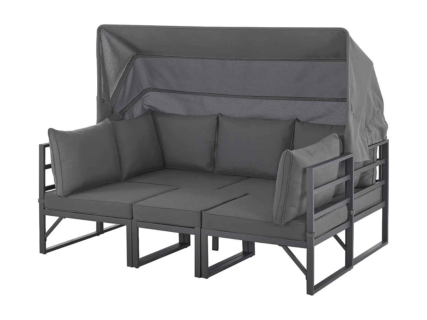 Ensemble de salon de jardin avec toit