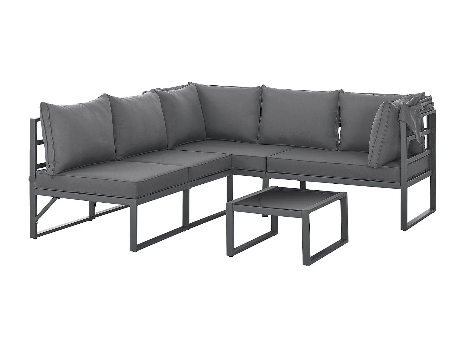 Ensemble de salon de jardin avec toit