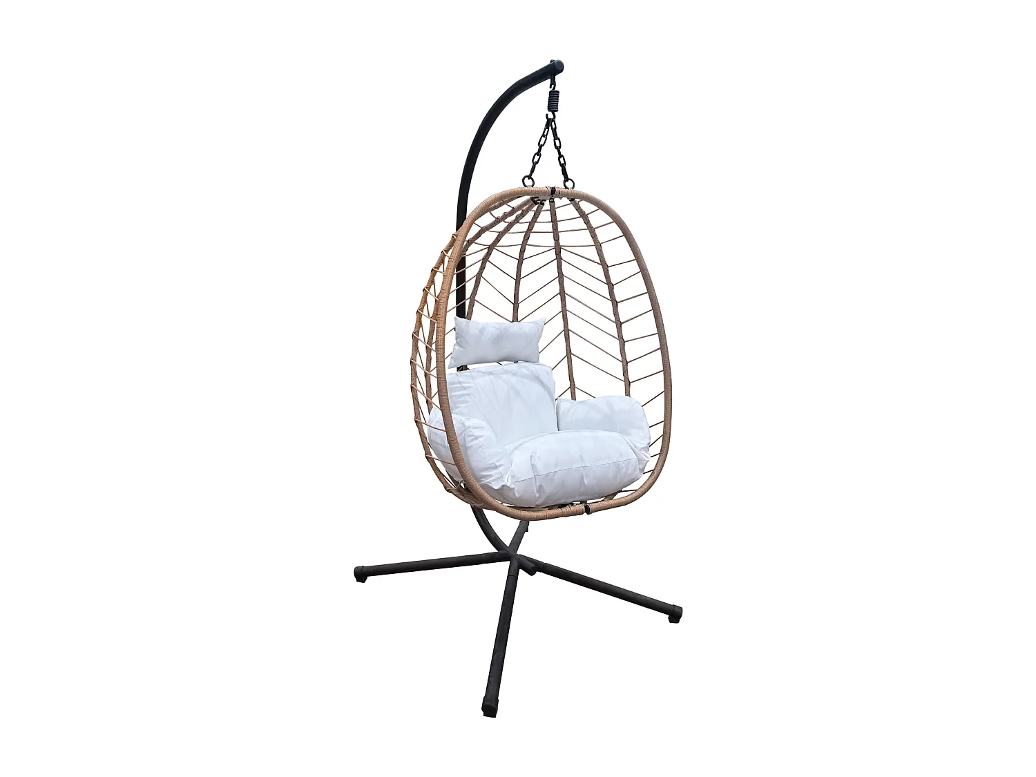 Chaise suspendue avec support pliable