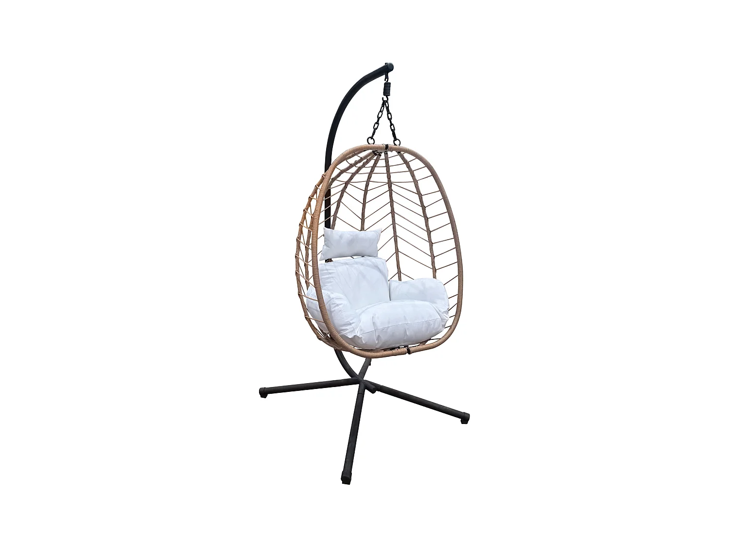Chaise suspendue avec support pliable