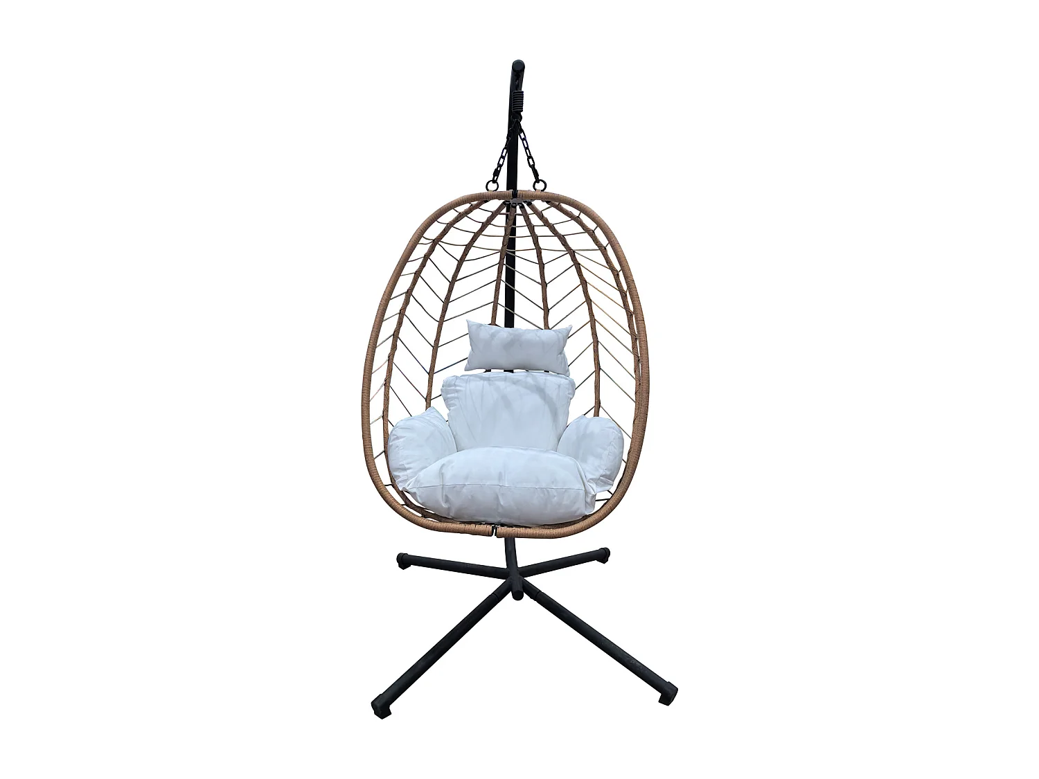 Chaise suspendue avec support pliable