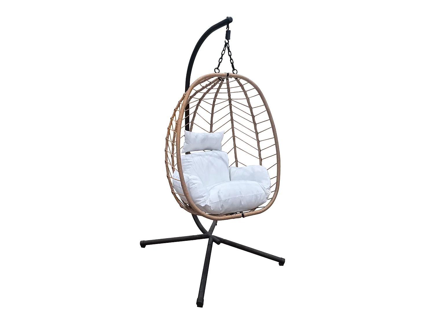 Chaise suspendue avec support pliable