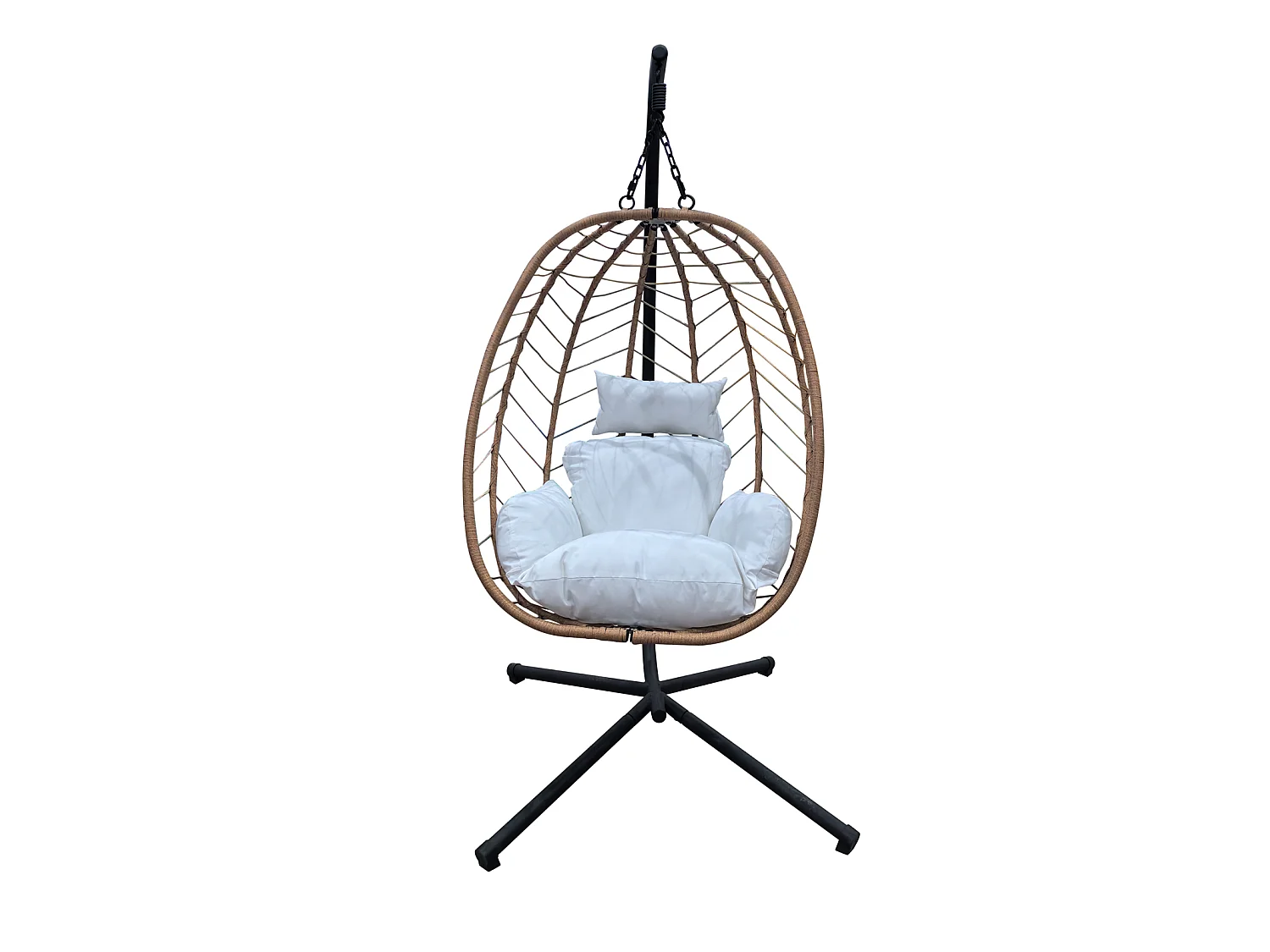 Chaise suspendue avec support pliable