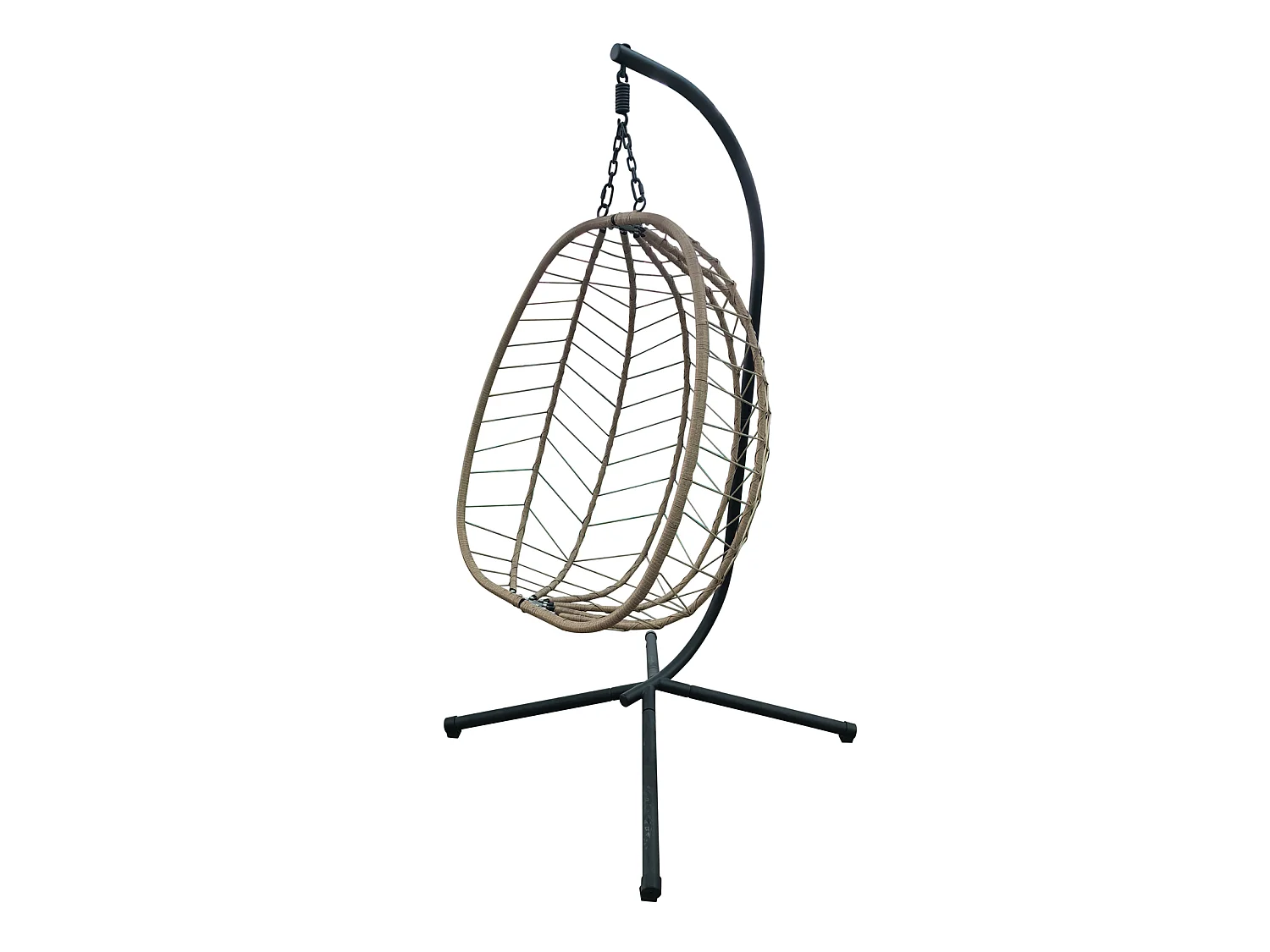 Chaise suspendue avec support pliable