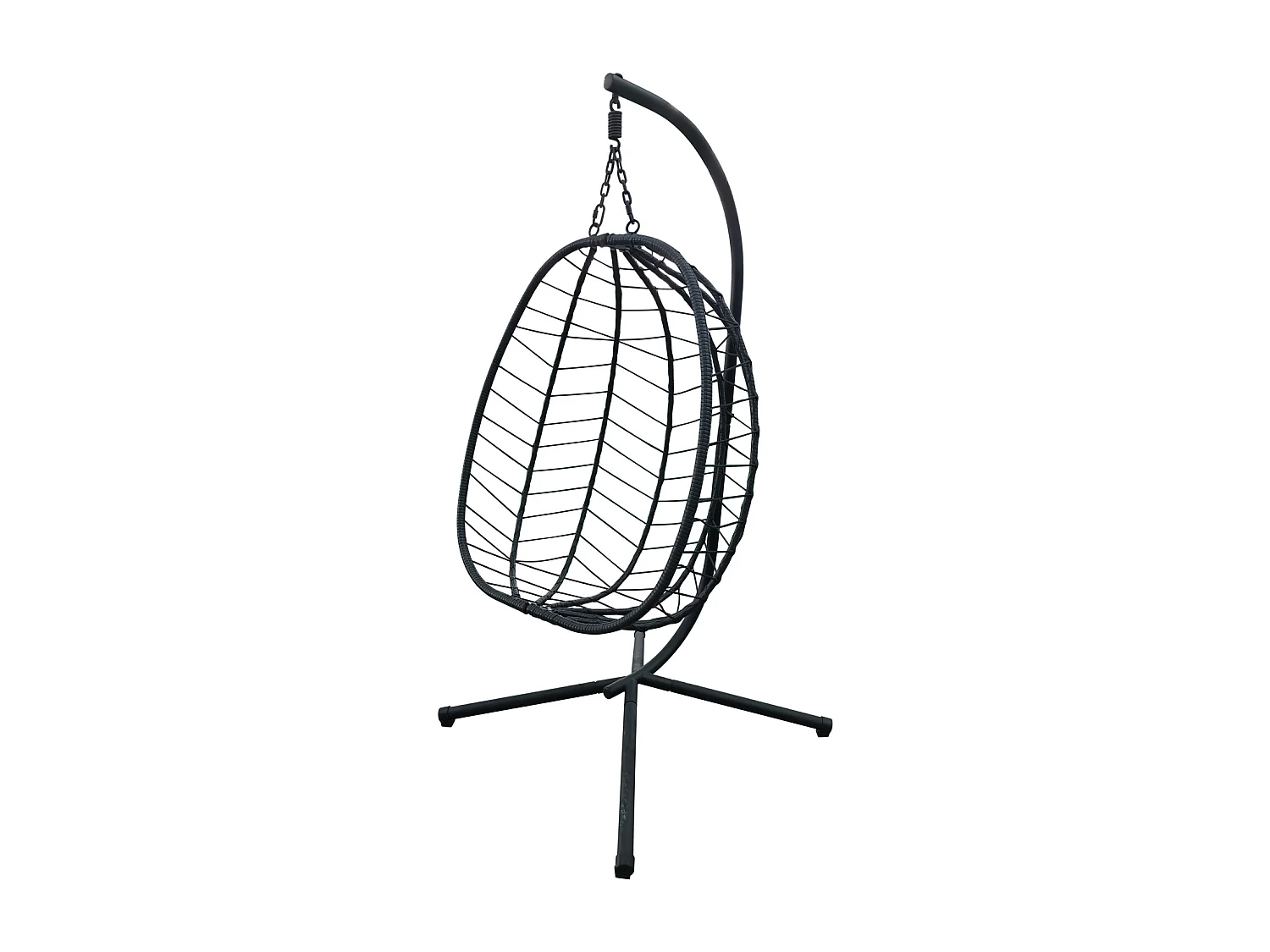 Chaise suspendue avec support pliable