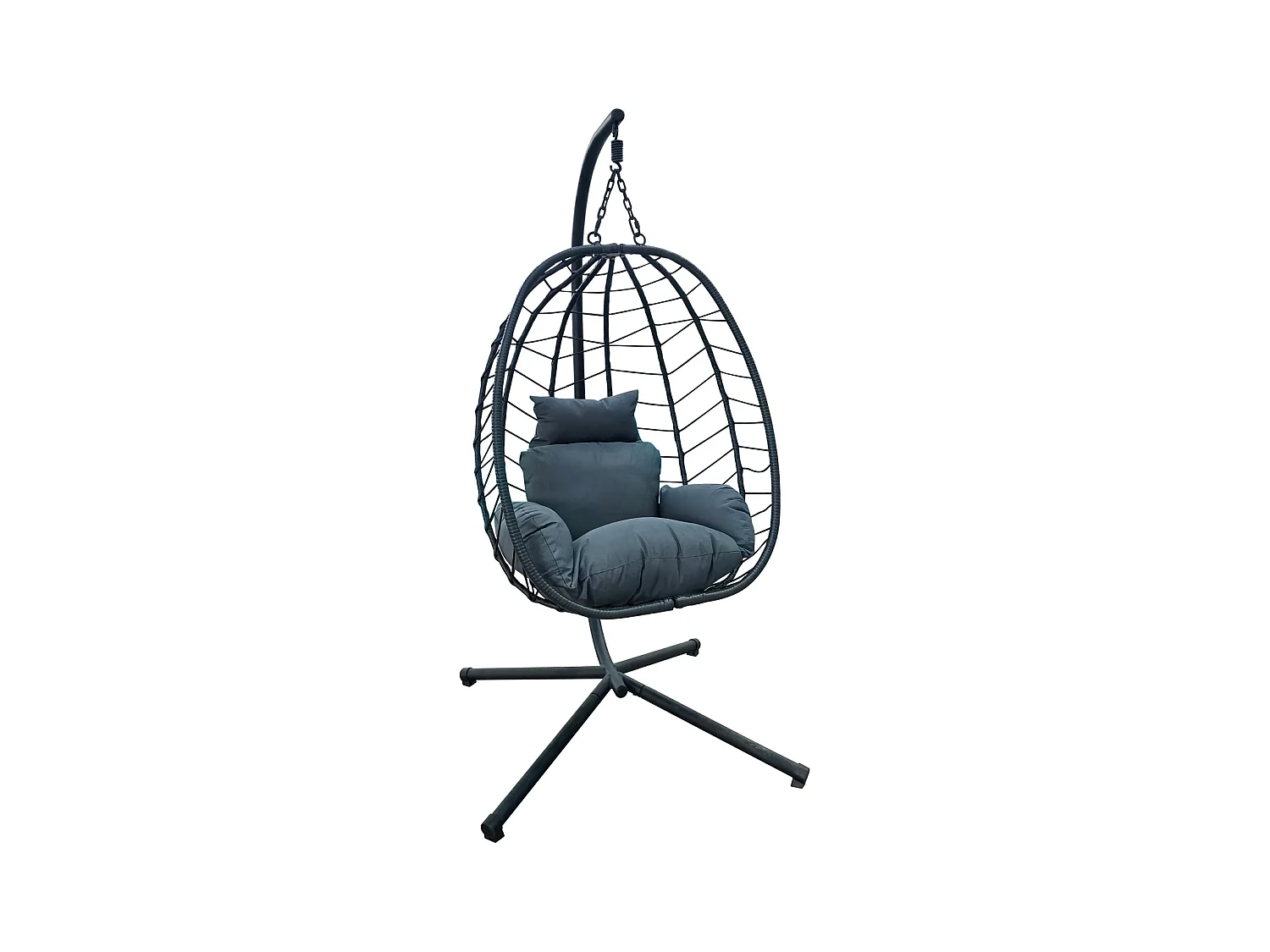Chaise suspendue avec support pliable