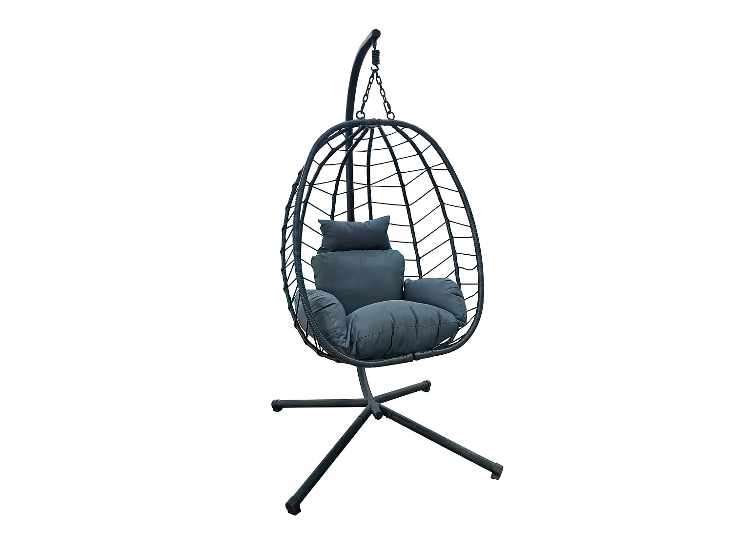 Chaise suspendue avec support pliable