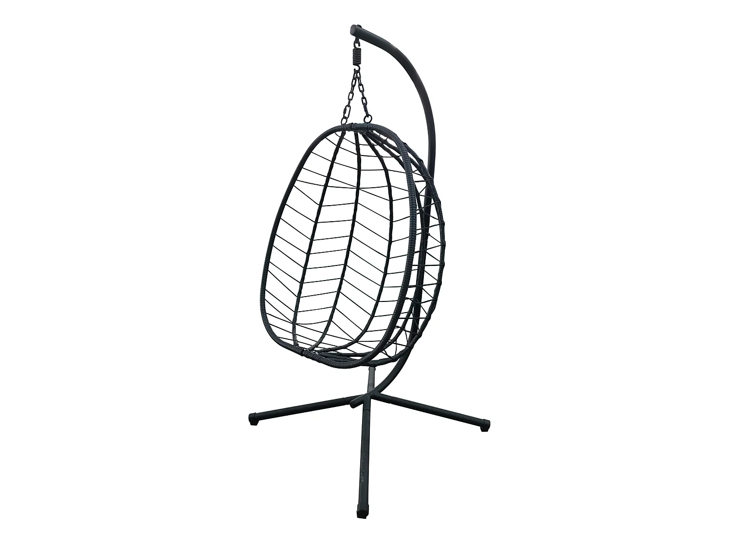 Chaise suspendue avec support pliable