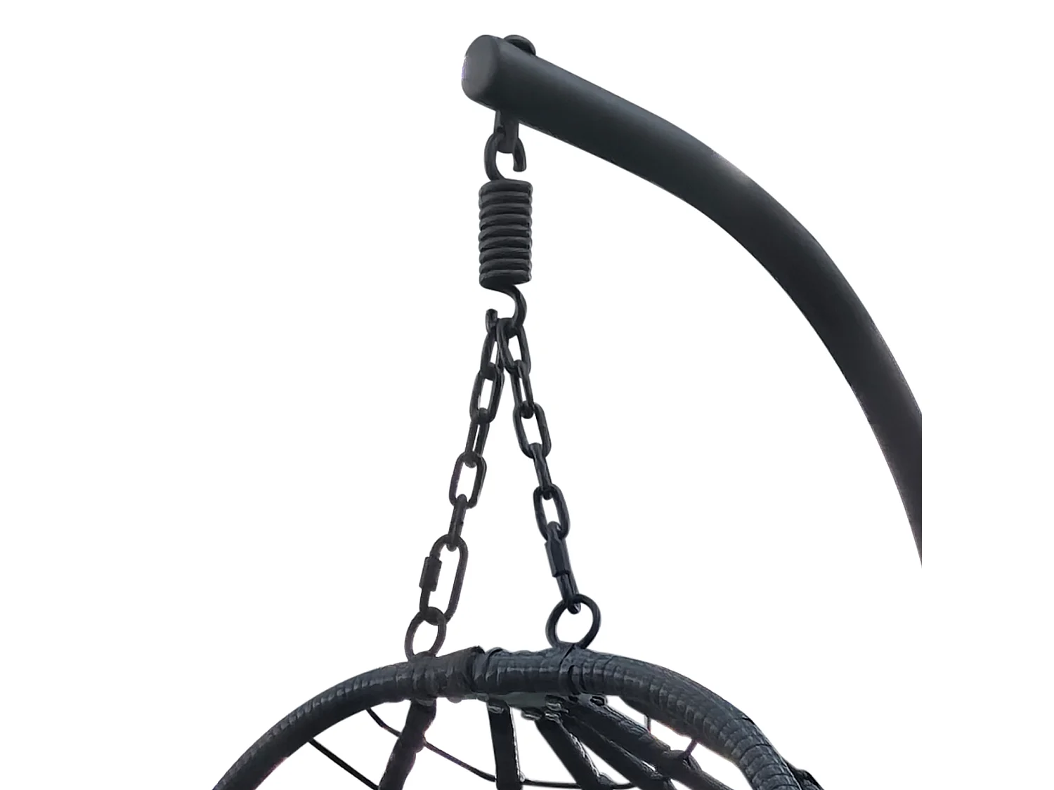 Chaise suspendue avec support pliable