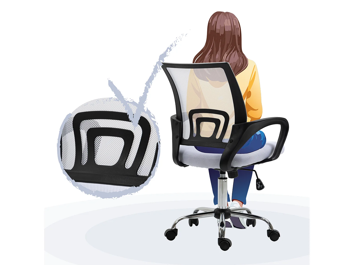 Chaise de bureau Enfants Adolescents