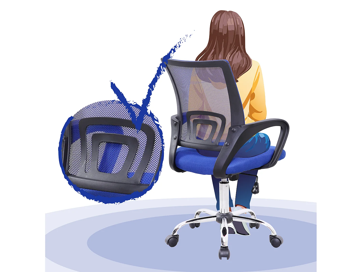 Chaise de bureau Enfants Adolescents