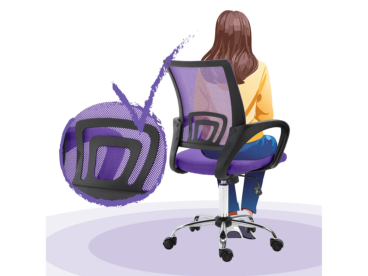 Chaise de bureau Enfants Adolescents