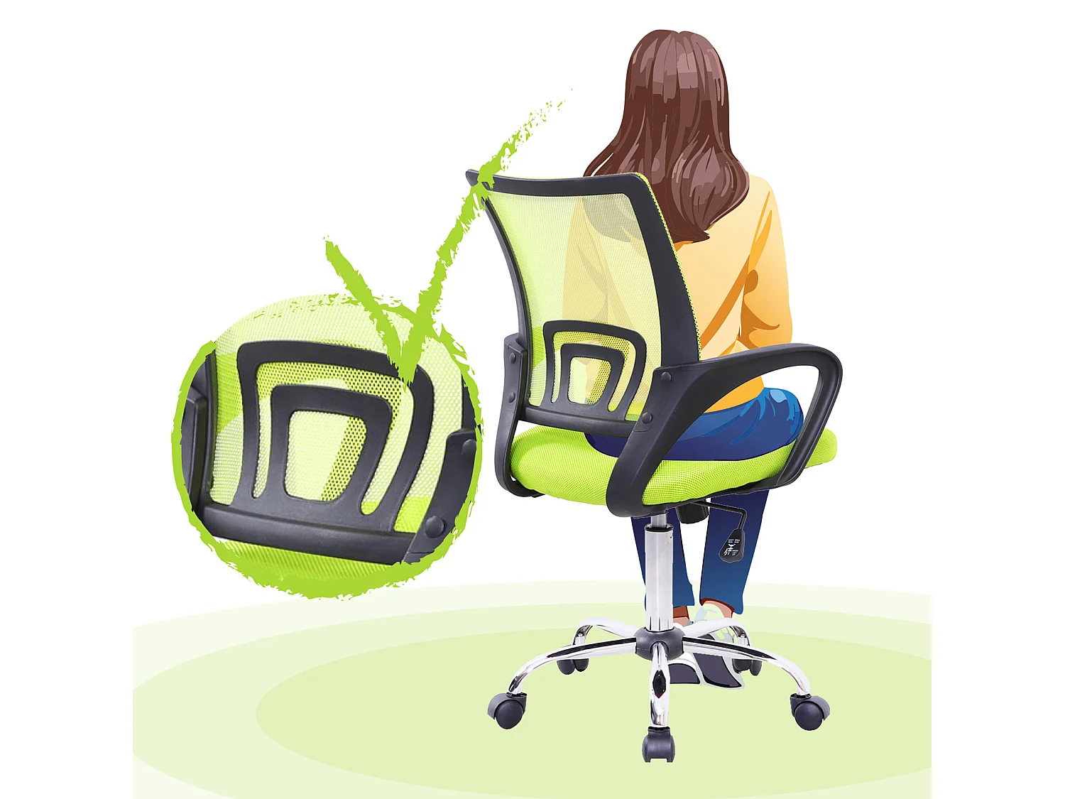 Chaise de bureau Enfants Adolescents