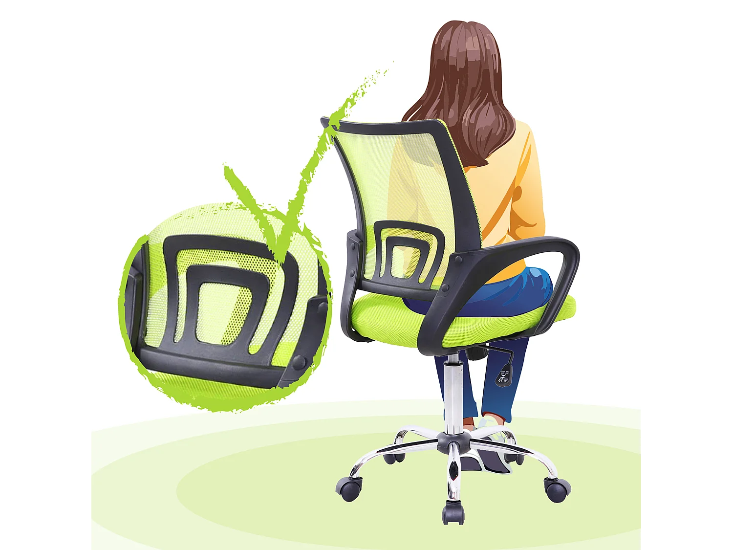 Chaise de bureau Enfants Adolescents