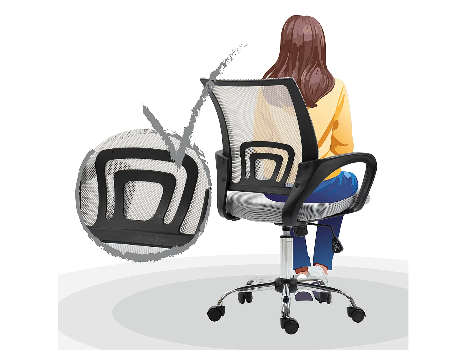 Chaise de bureau Enfants Adolescents