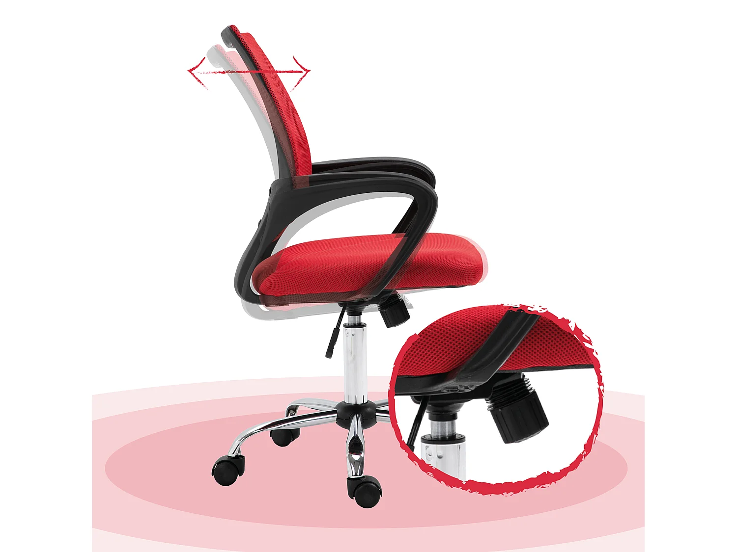 Chaise de bureau Enfants Adolescents