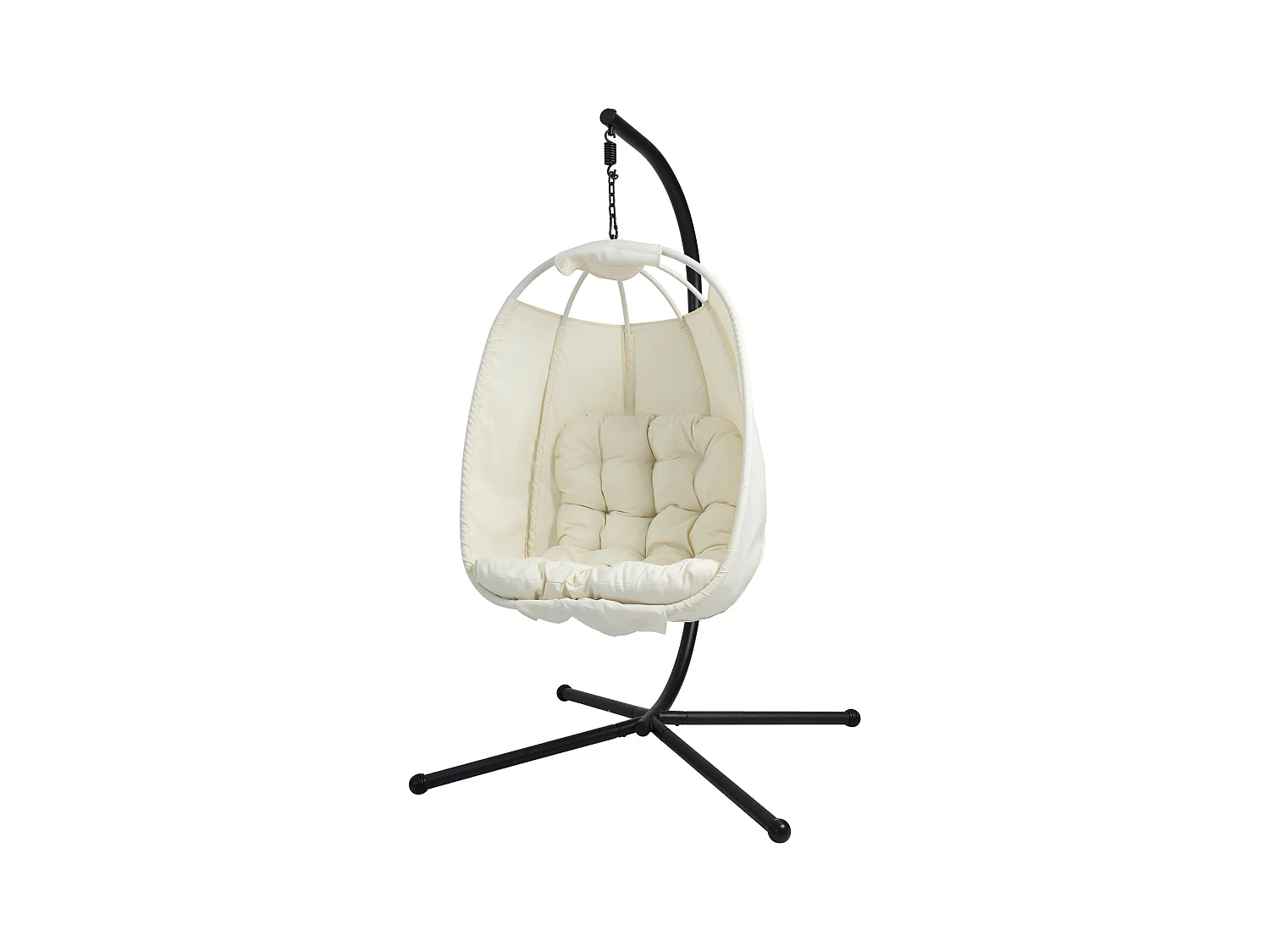 Chaise suspendue avec support pliable