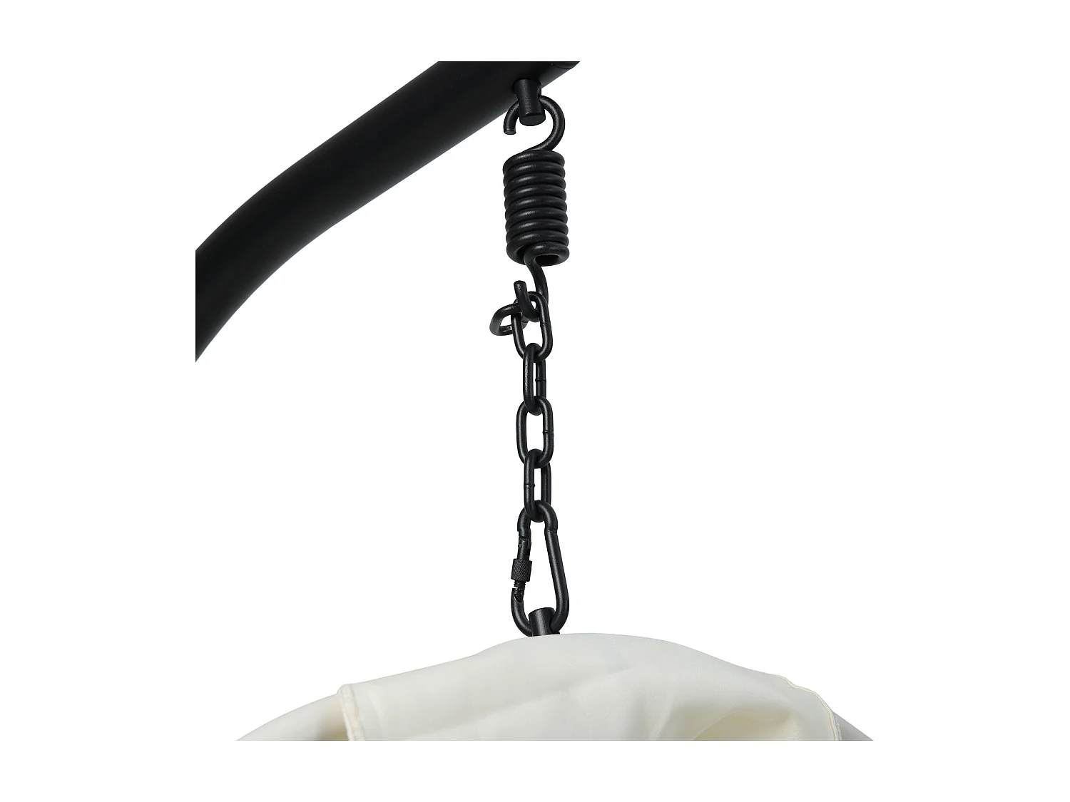 Chaise suspendue avec support pliable