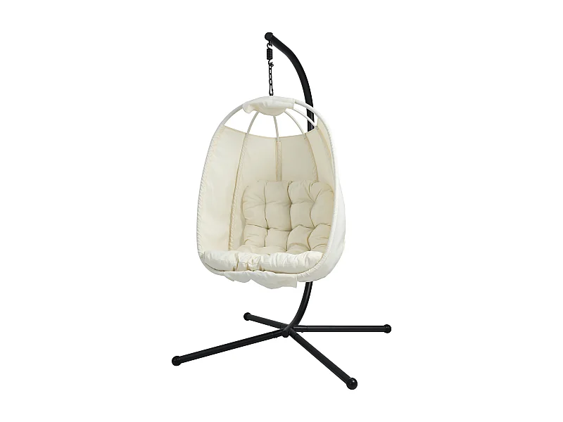 Chaise suspendue avec support pliable