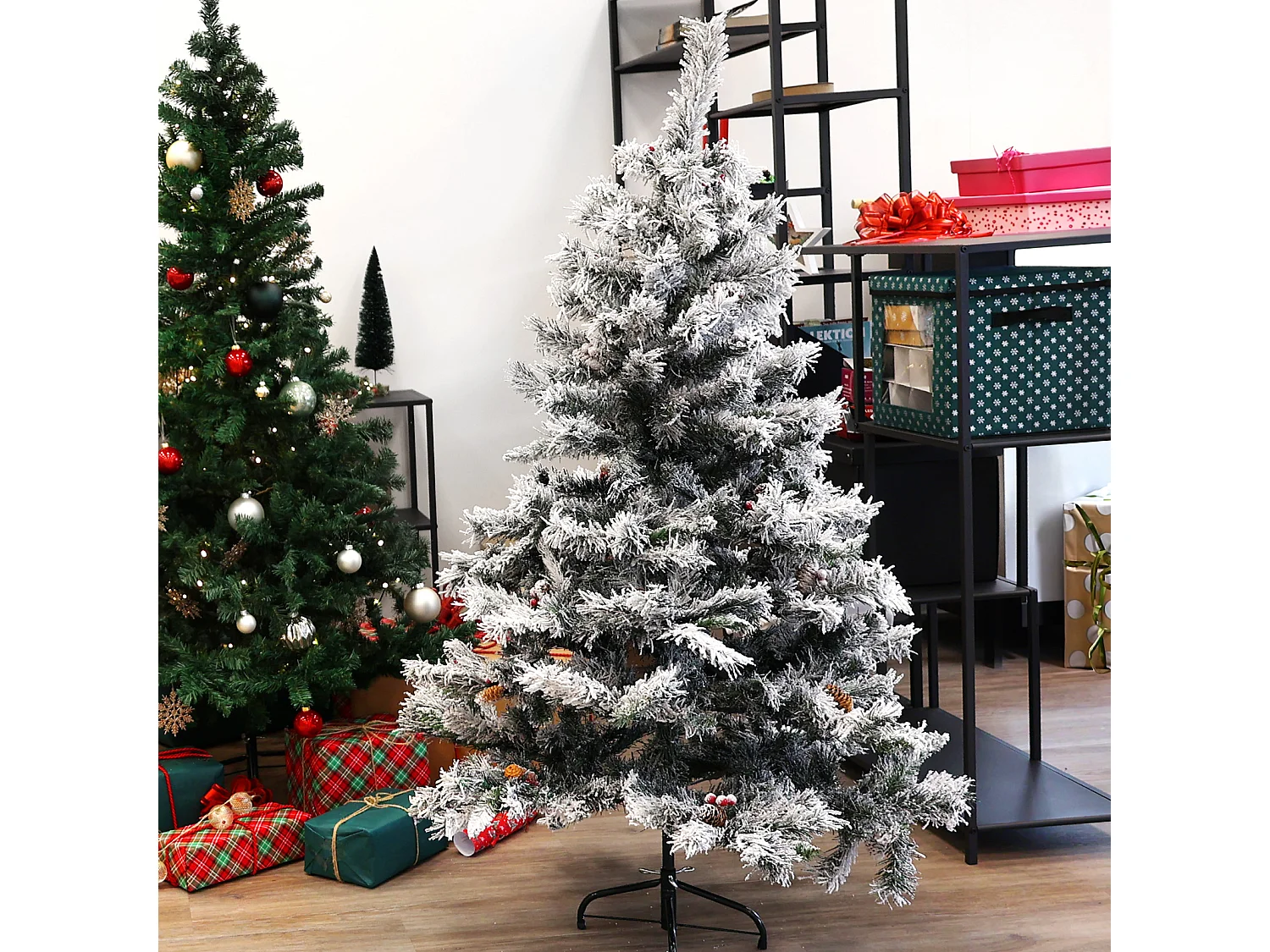 Arbre de Noël artificiel neige PVC 150 cm