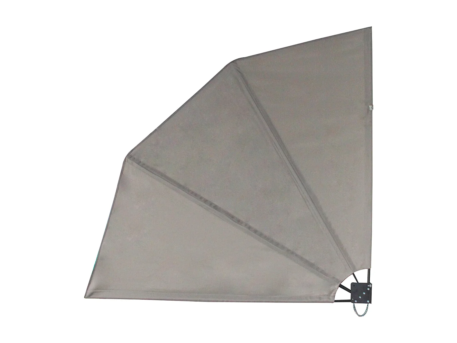 Éventail de balcon pliable 140x140cm montage mural