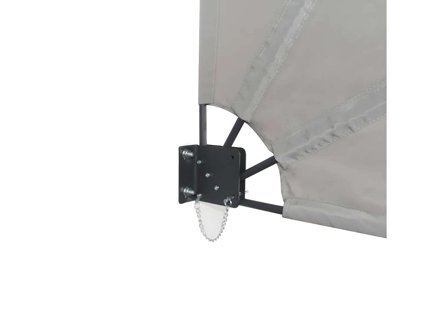 Éventail de balcon pliable 140x140cm montage mural