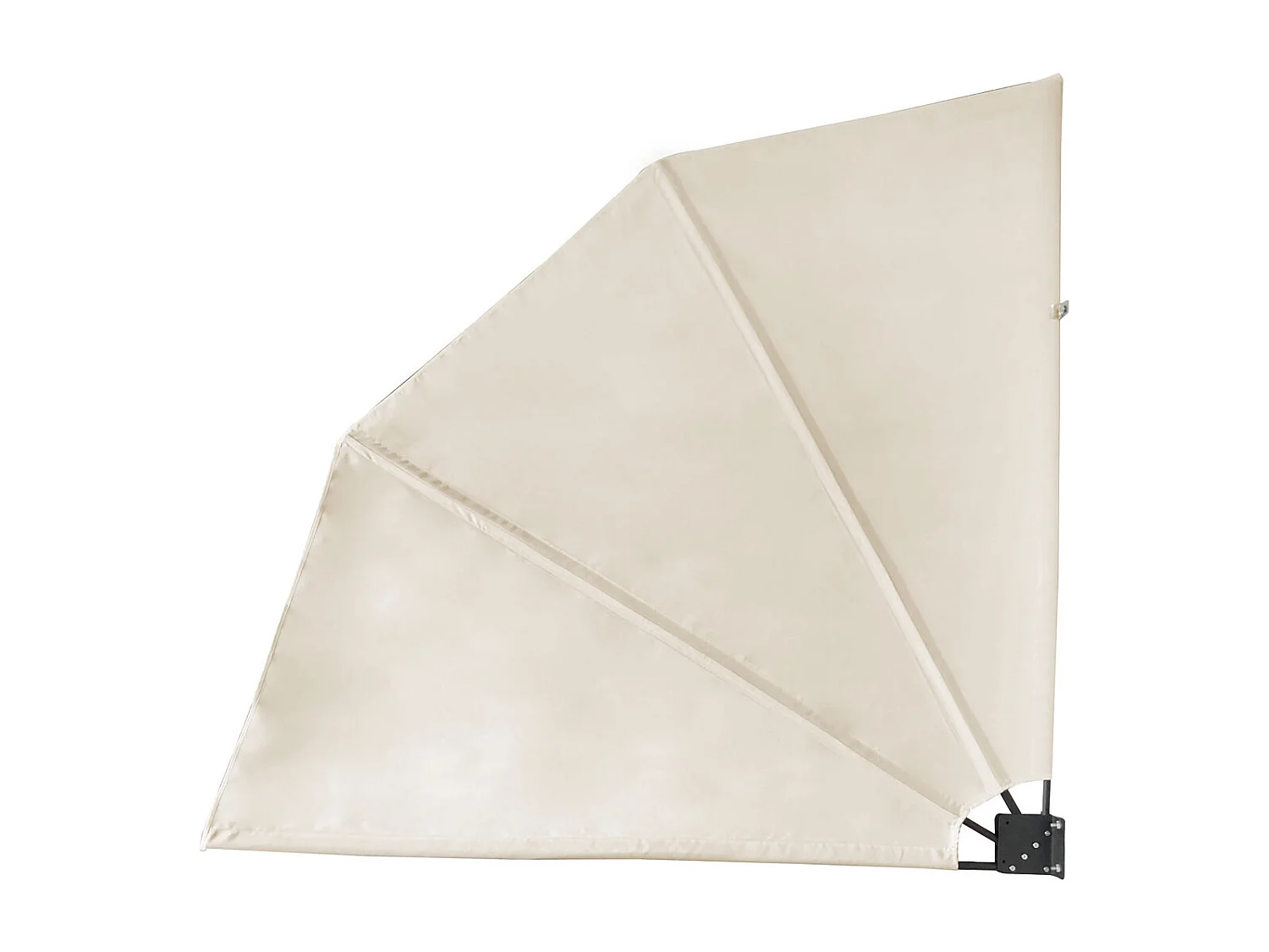 Éventail de balcon pliable 160x160cm montage mural