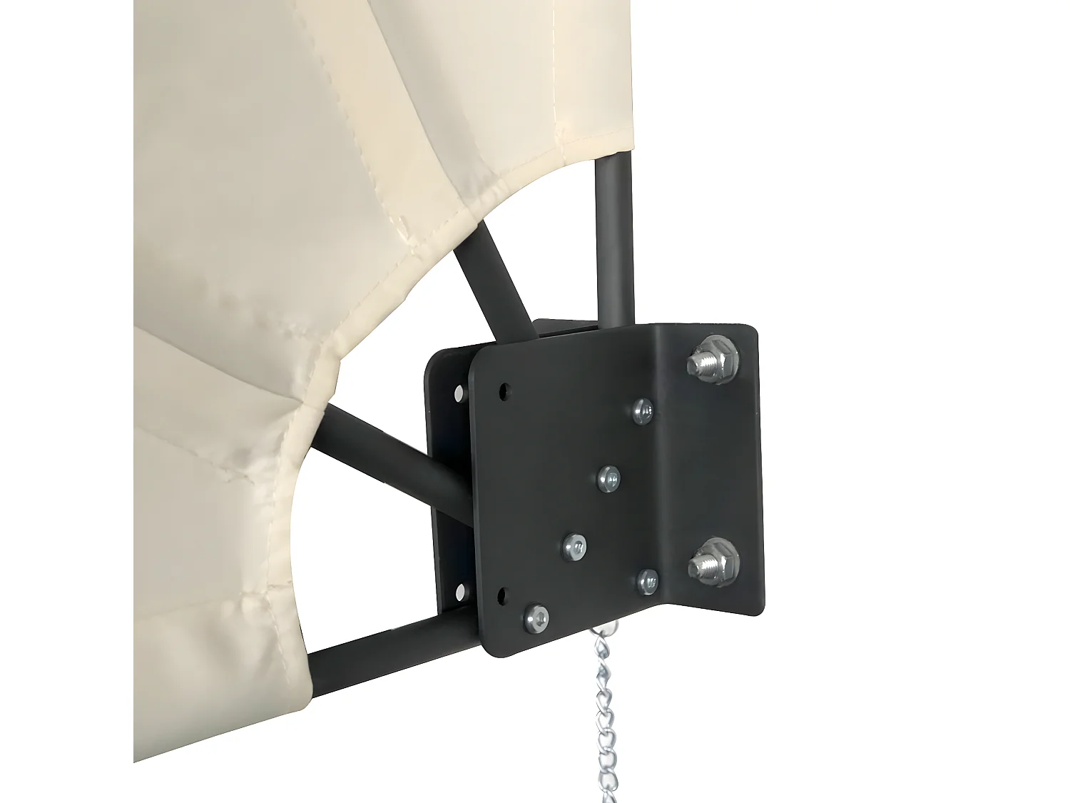 Éventail de balcon pliable 160x160cm montage mural