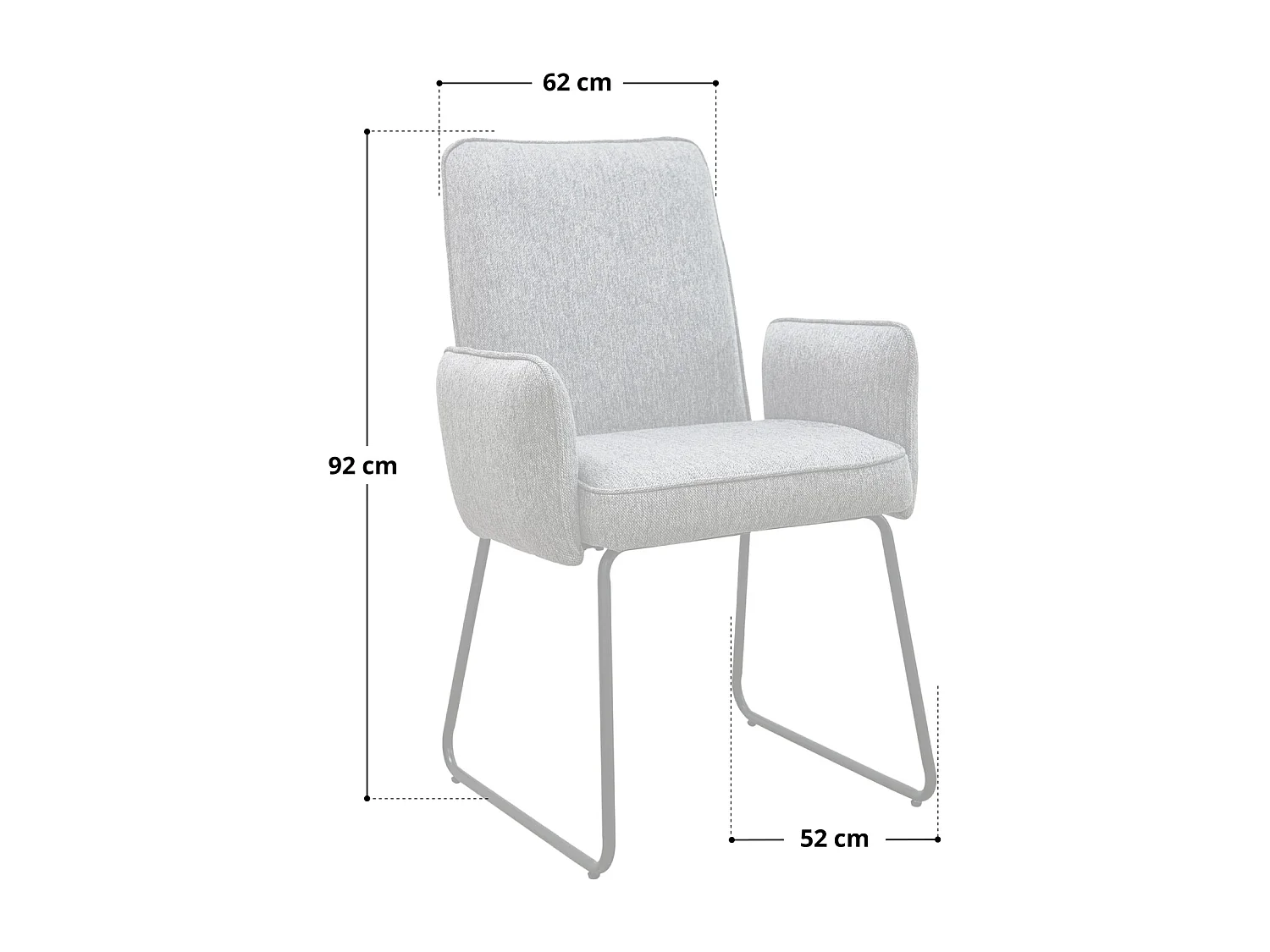 Lot de 2 chaises de salle à manger