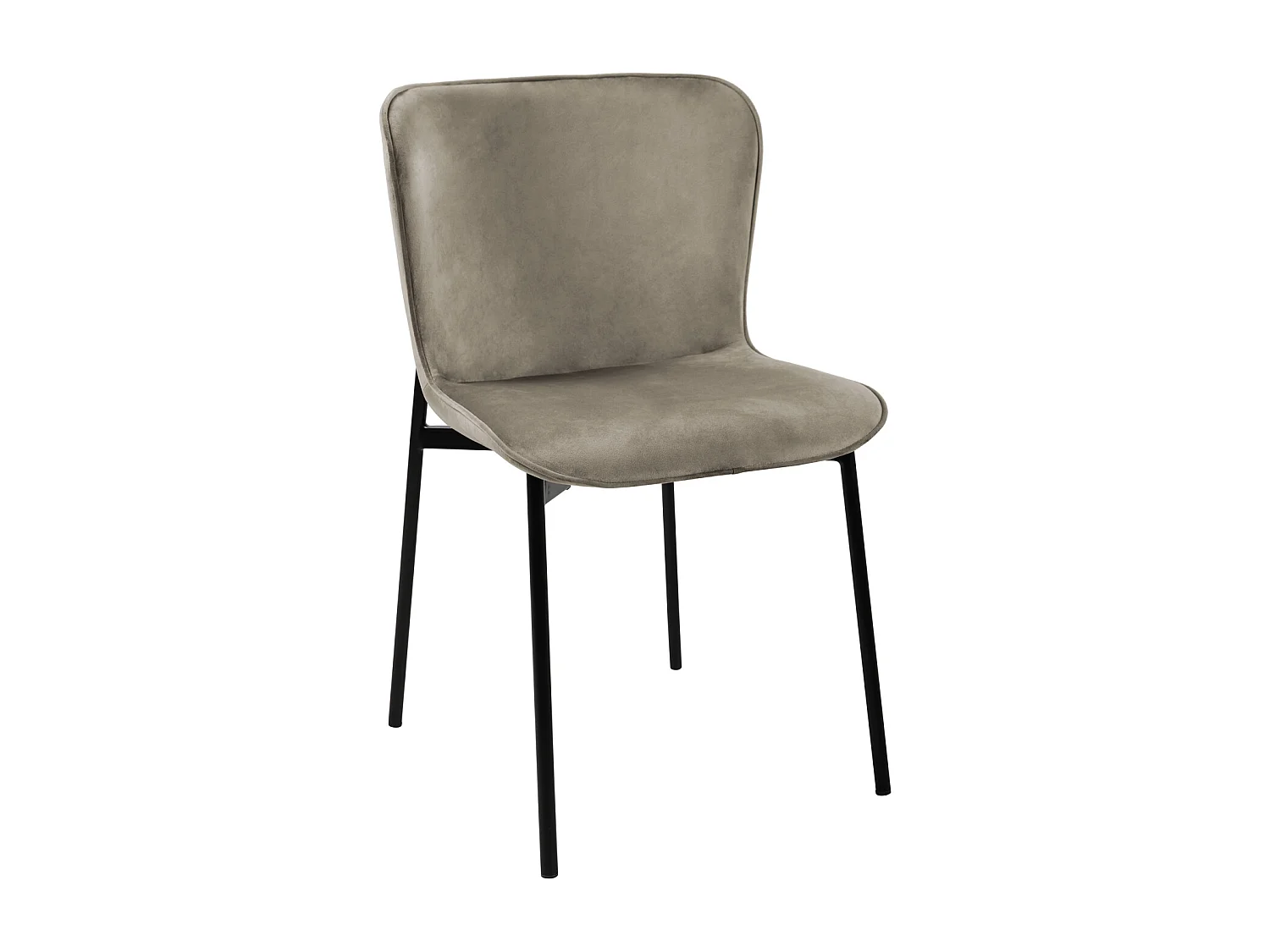 Lot de 2 chaises de salle à manger rembourrées sans accoudoirs