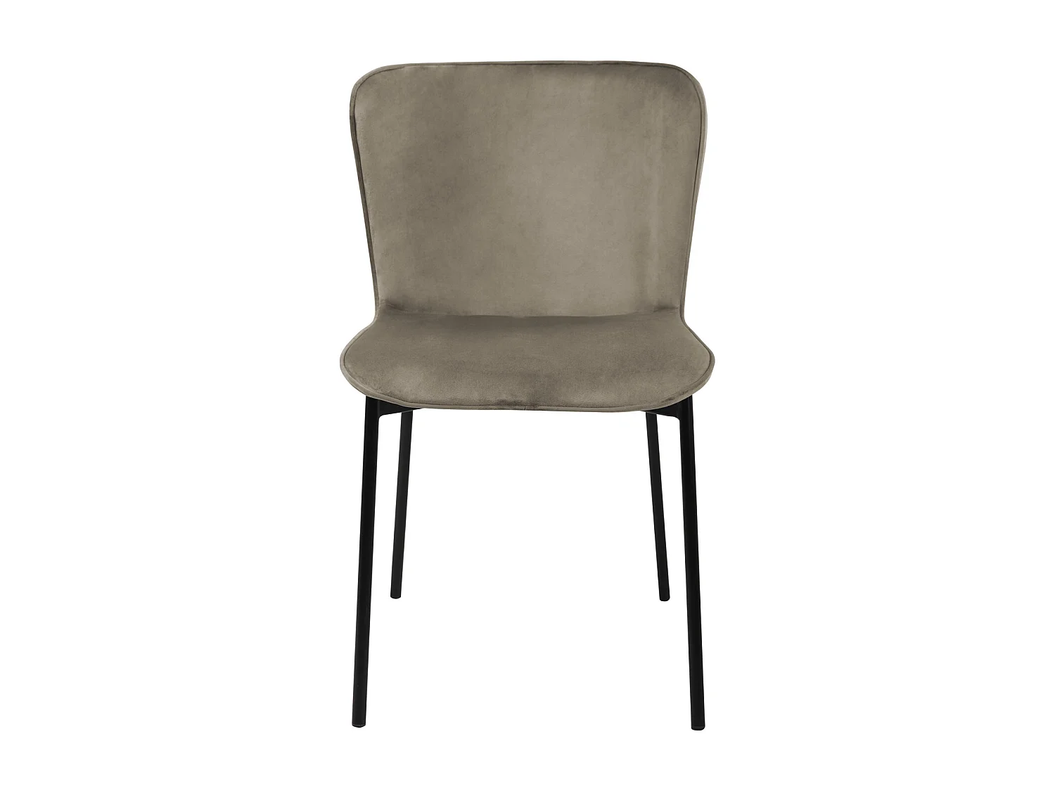 Lot de 2 chaises de salle à manger rembourrées sans accoudoirs