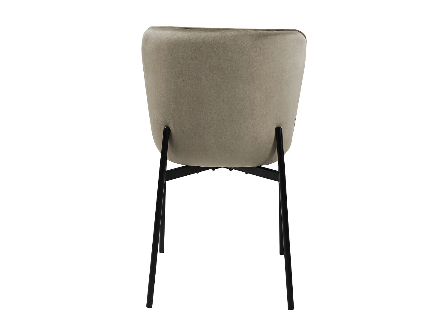 Lot de 2 chaises de salle à manger rembourrées sans accoudoirs