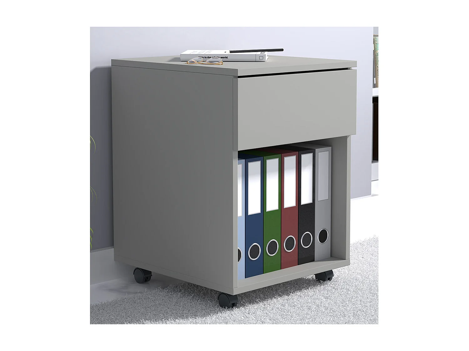 Roll Container Dalosa Gray H. 55 x W. 39 x D. 45 cm