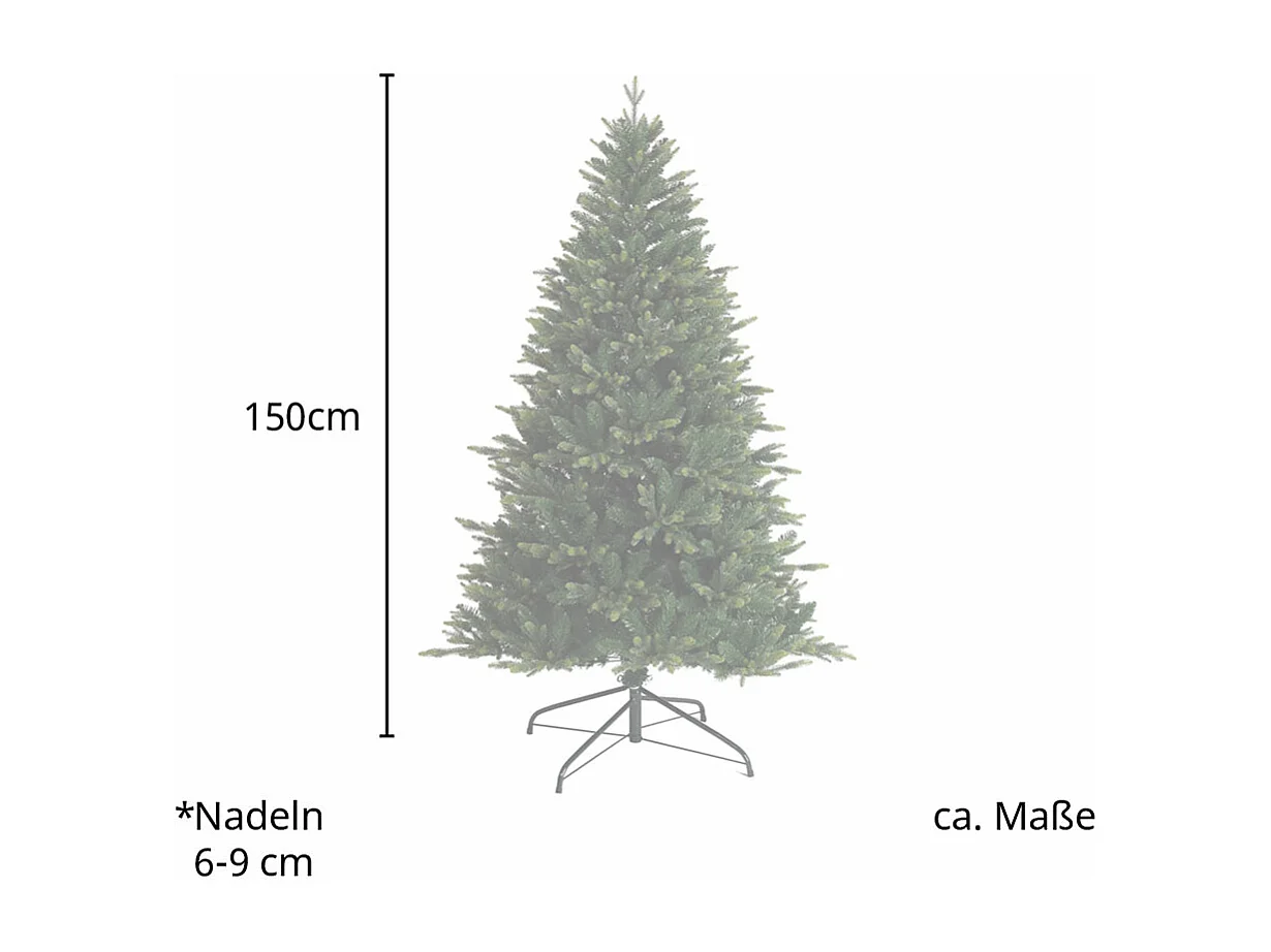 Arbre de Noël artificiel PE PVC 150 cm