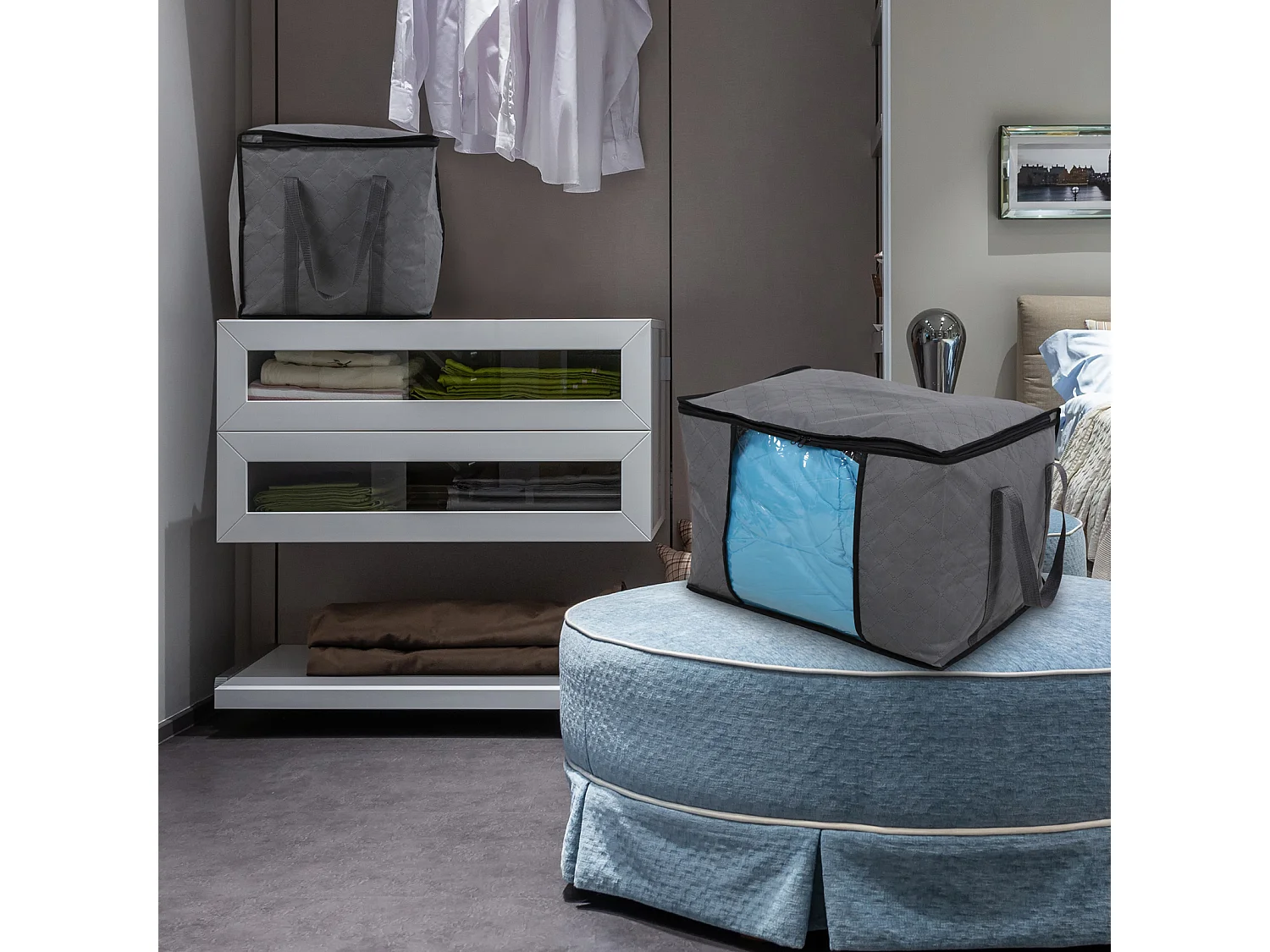 Set de 5 sacs de rangement L