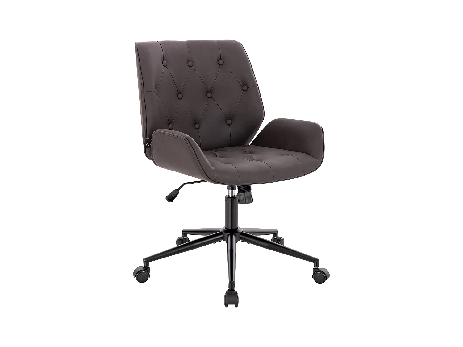 Chaise de bureau design vintage similicuir