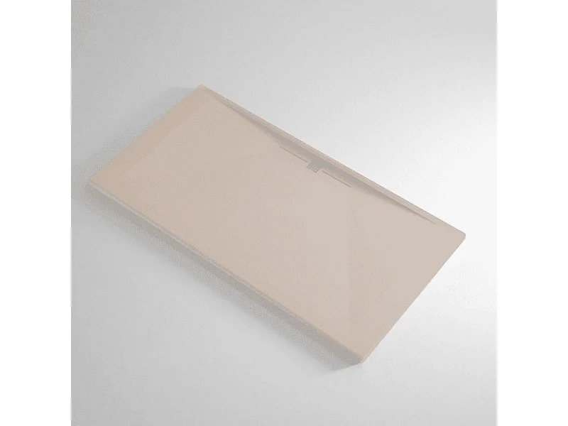 Plato de ducha pizarra EDIS crema  70x110 cm rejilla color
