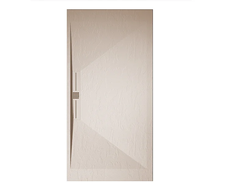 Plato de ducha pizarra EDIS crema  70x110 cm rejilla color