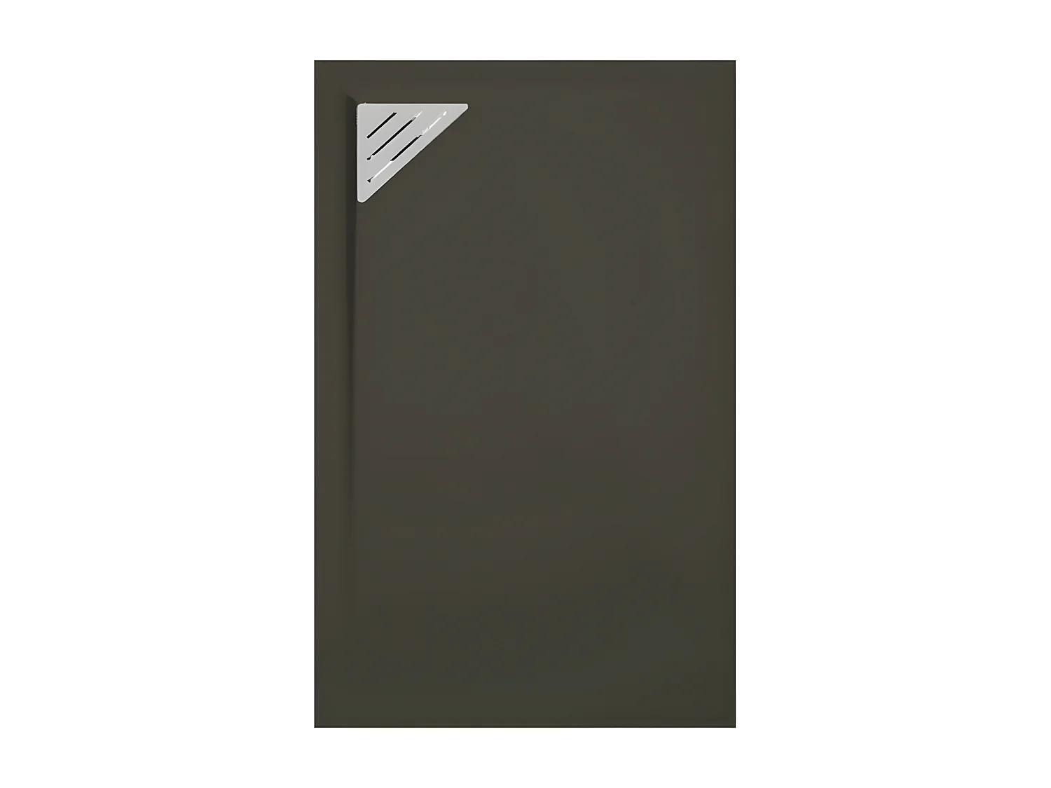 Mineralguss-Duschwanne extra flach TRINITY in SCHWARZ 70x110 cm