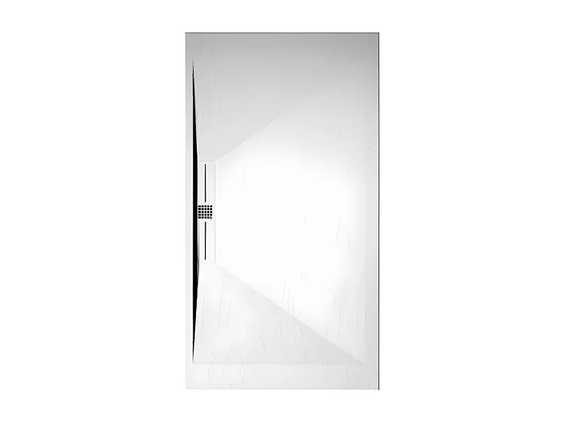 Plato de ducha pizarra EDIS BLANCO  90x200 cm rejilla color