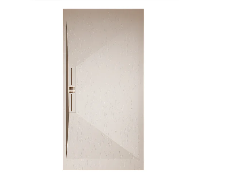 Plato de ducha pizarra EDIS CREMA  80x180 cm rejilla color