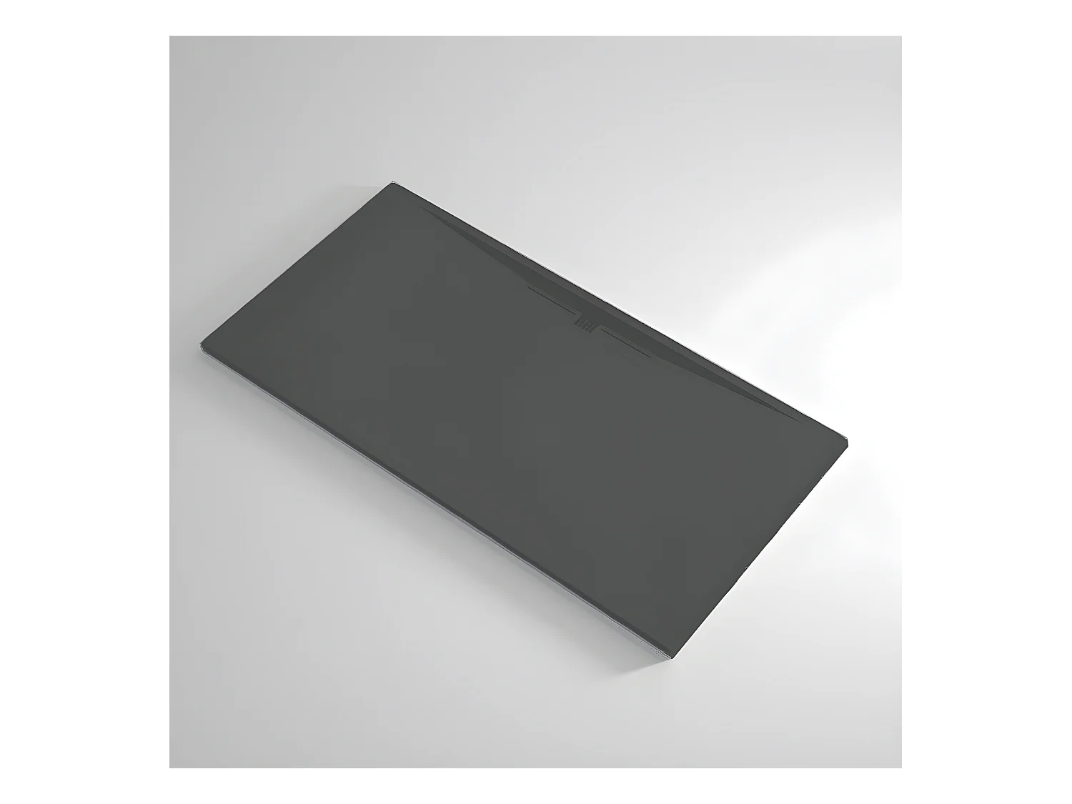 Plato de ducha pizarra EDIS ANTRACITA  70x160 cm rejilla inox
