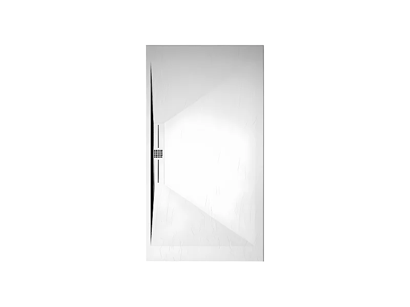 Plato de ducha pizarra EDIS BLANCO  70x160 cm rejilla color