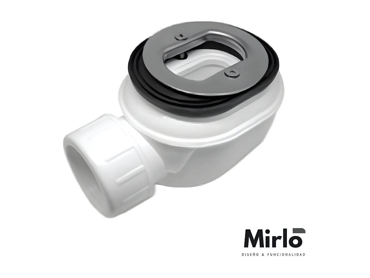 Plato de ducha pizarra EDIS CREMA  80x110 cm rejilla inox