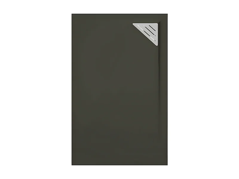 Mineralguss-Duschwanne extra flach TRINITY in SCHWARZ 90x190 cm