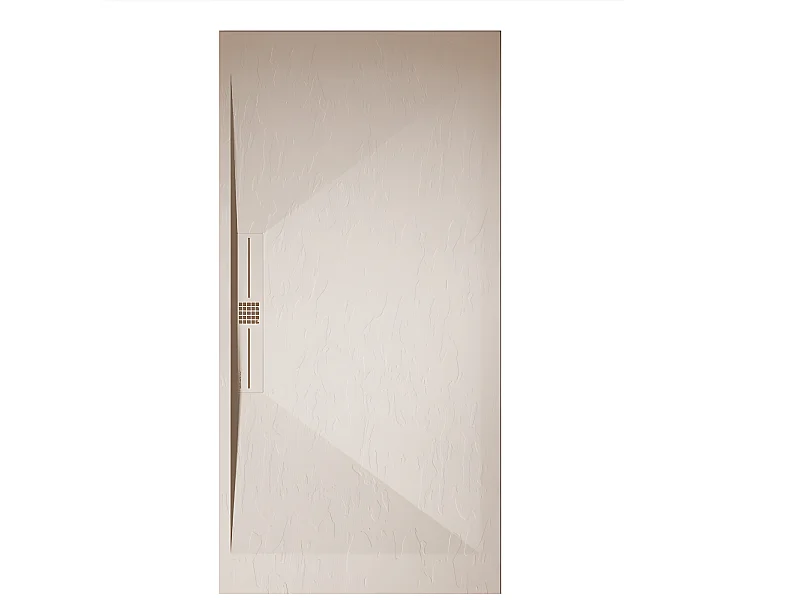 Plato de ducha pizarra EDIS CREMA  70x210 cm rejilla color